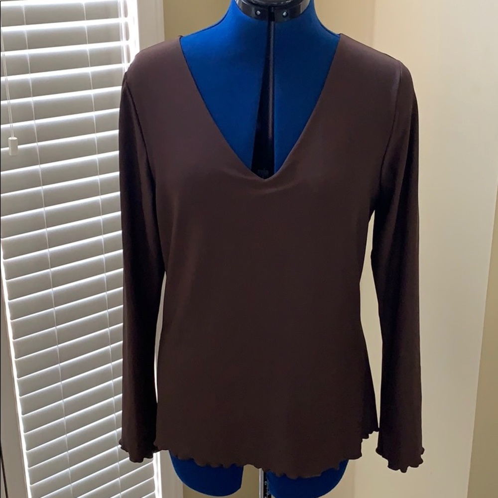 Spanx shapewear ‘v-neck’ brown top.